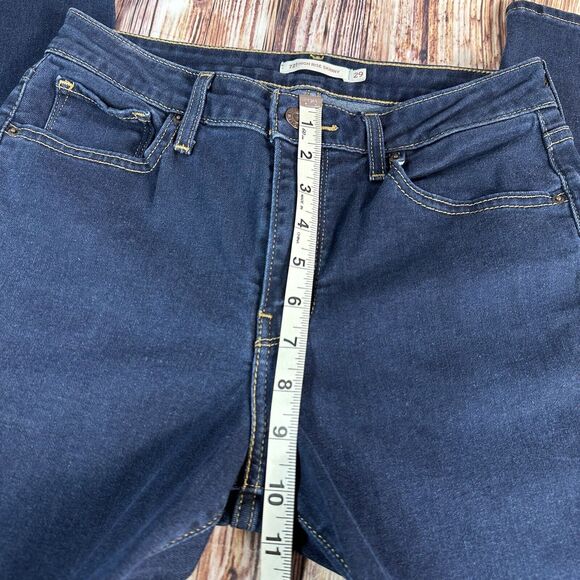 Levi's 721 HIGH RISE SKINNY Womens Size 29 Blue Jeans Denim Pants 27x28 - Picture 5 of 9